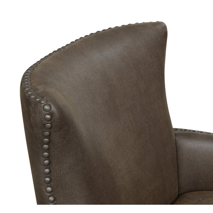 Nola accent chair nail studded brown NEW EH-U3536-05-05