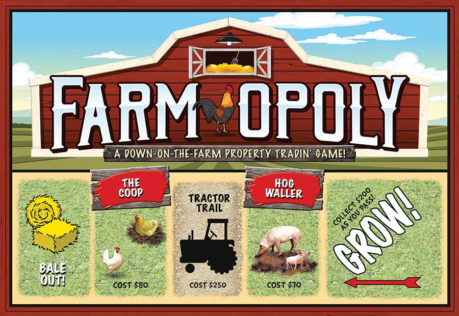 Farm-Opoly (new design) Board Game