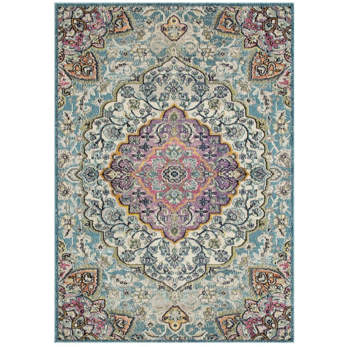 Persian Weavers Expressions 1030 Aqua blue rug 5x7 PW-EX1030AB5x7