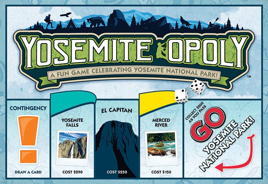 Yosemite-Opoly Board Game