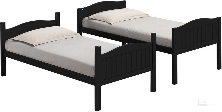 Littleton twin/twin bunkbed/bunkbeds/bunk bed/beds black finish NEW CO-405053BLK
