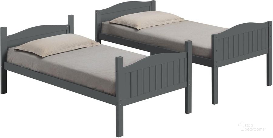 Littleton twin/twin bunkbed/bunkbeds/bunk bed/beds grey/gray finish NEW CO-405053GRY