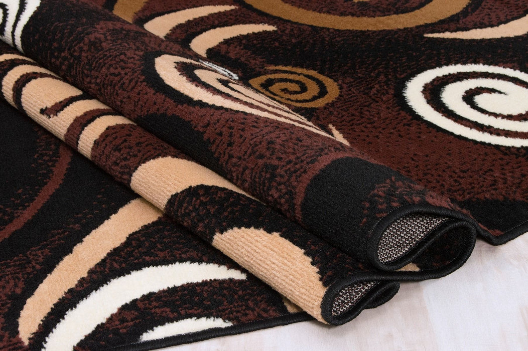 Persian Weavers Moderno 21 black rug 5x7 NEW PW-MD21BK5x7
