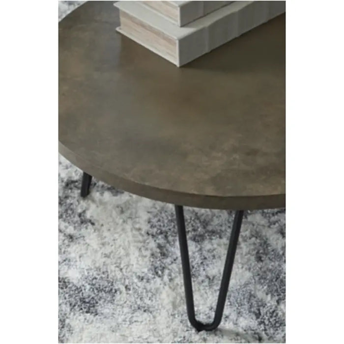 Hadasky Two-Tone Brown/Black Coffee Table and 2 End Tables 3pc Set NEW by Ashley