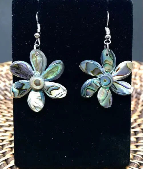 Abalone Flower Earrings NEW BT-12091