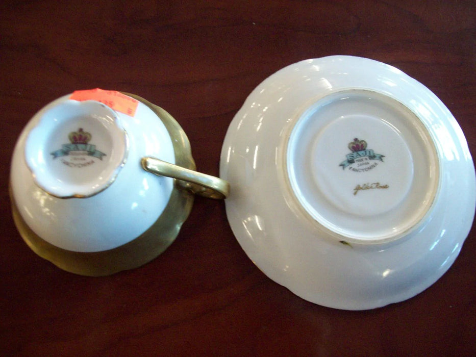 Tea cup and saucer Saji Golden Rose 9083