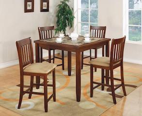 Counter height dining table 4 chairs 5pc set NEW CO-150154