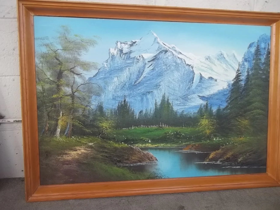 Mt. Shasta framed painting 10340
