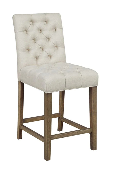 Oatmeal tufted counter height chair NEW CO-182688