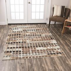 CLEARANCE Area rug contemporary style neutral browns 8x10 NEW by Coaster CO-970229L