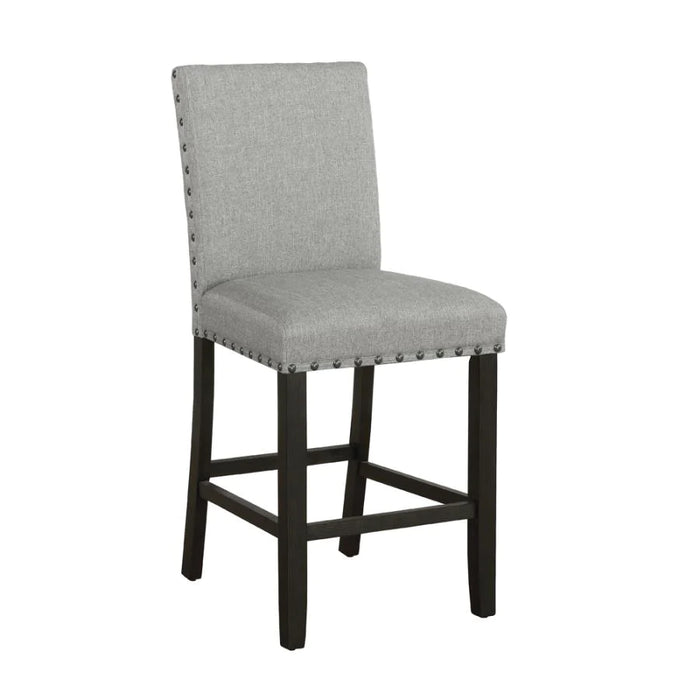 Counter height barstool chair grey/gray/antique noir NEW CO-193128