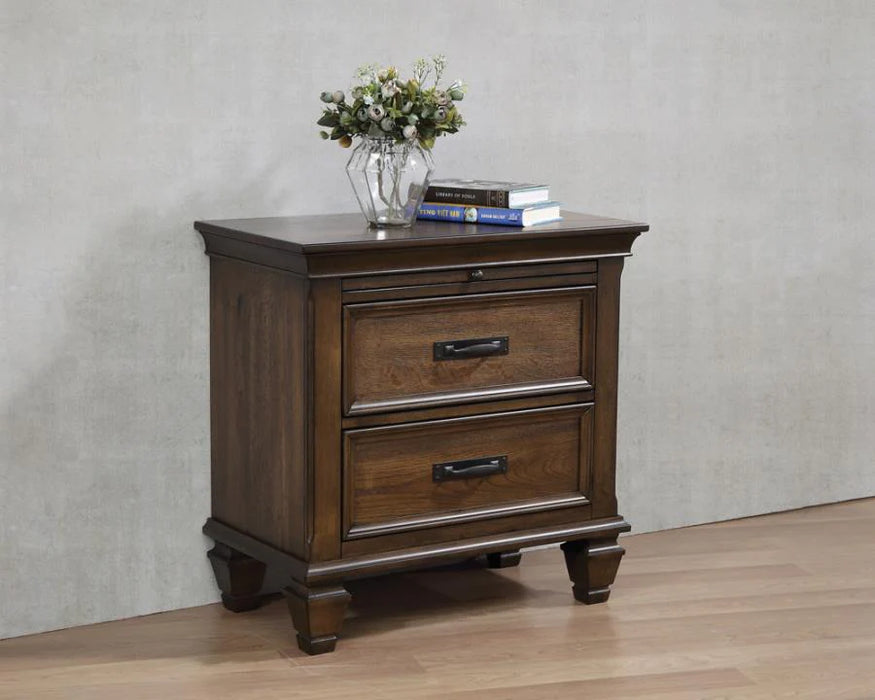 Franco 2-drawer 1 pullout shelf nightstand NEW CO-200972