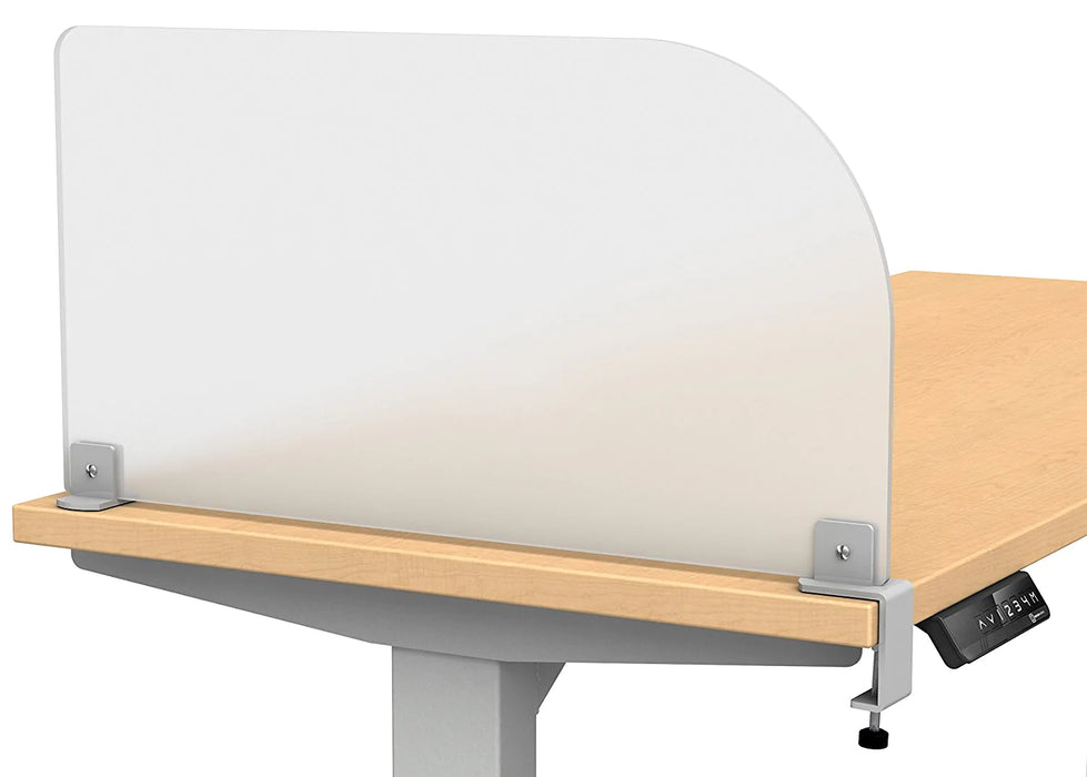 Merge Works Studio Wing Desktop Privacy Panel Frosted Desk Divider  20132 121