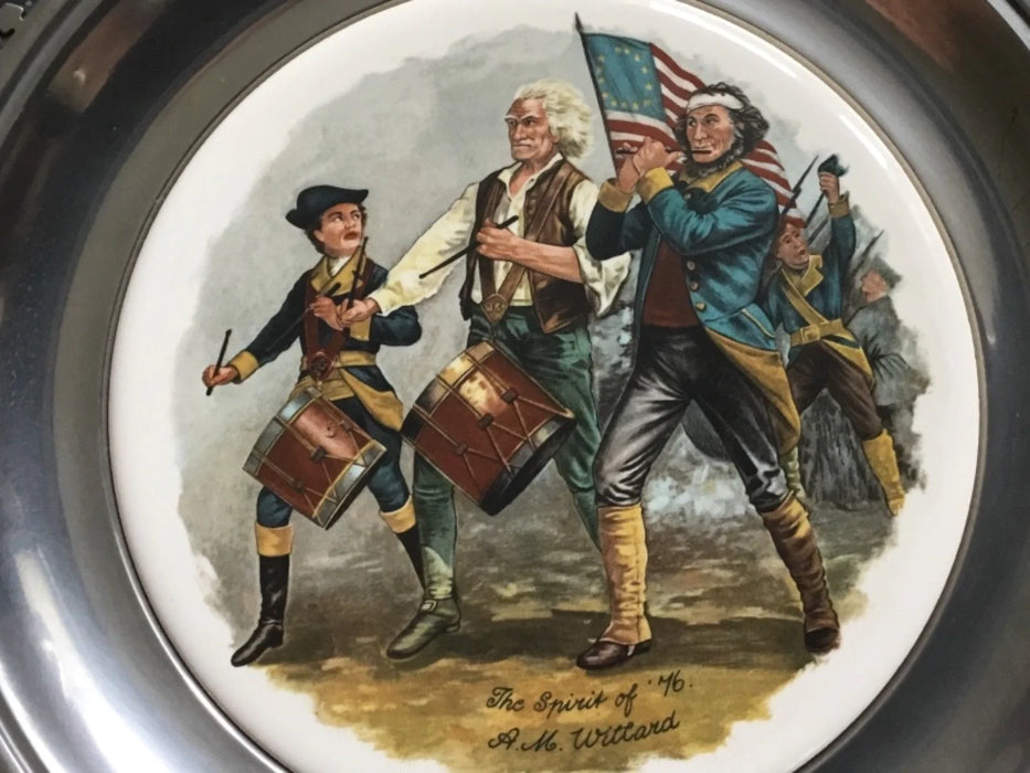 The Great American Revolution Bi-Centennial Pewter Collector Plate 20063 121