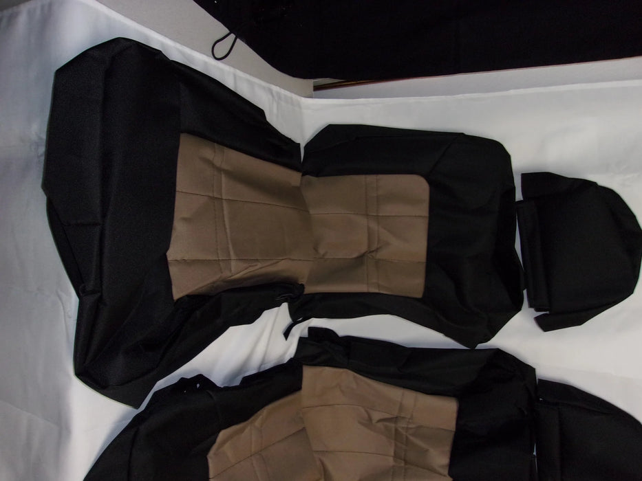 Brown and Black Seat Covers Set of Three 20305 121