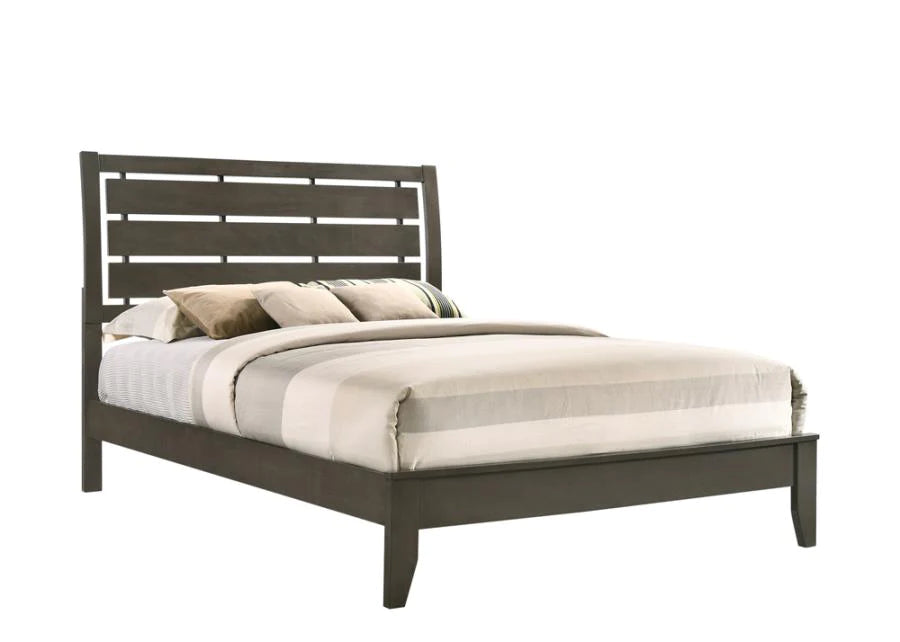 Serenity panel bed mod grey full NEW CO-215841F