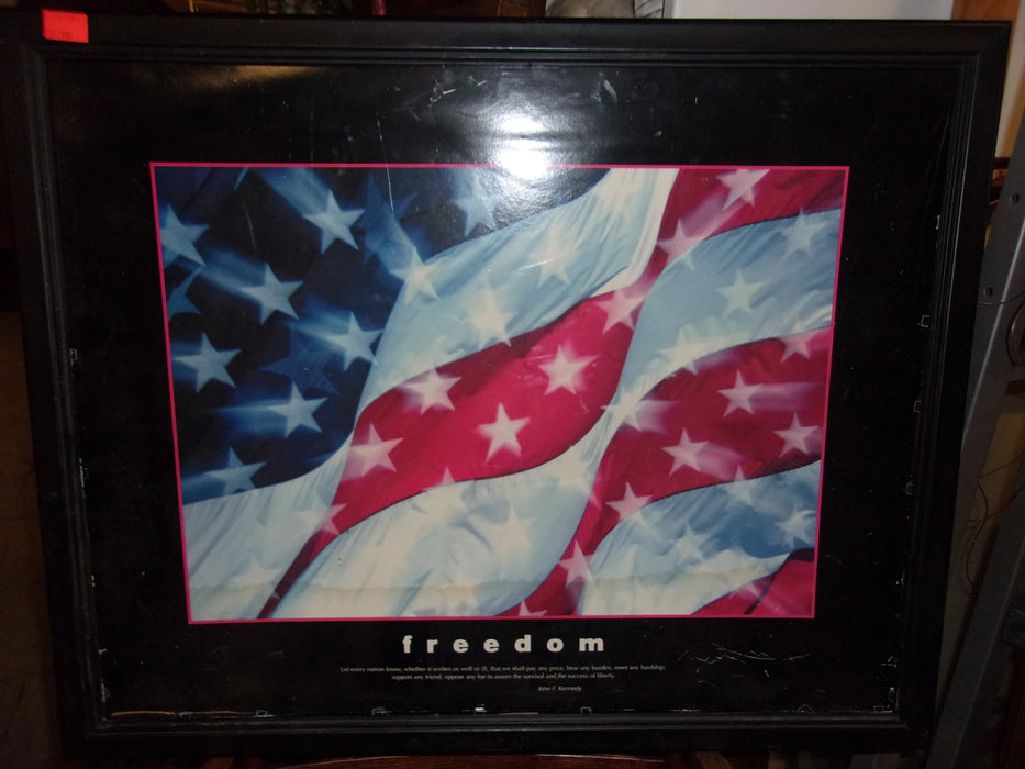 Framed picture Freedom flag 17313