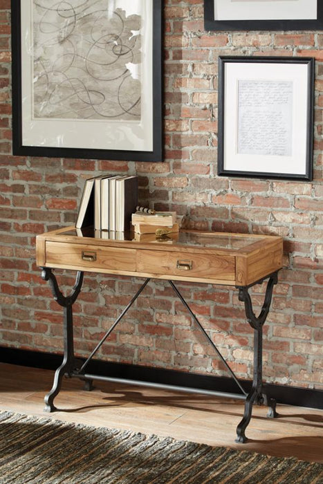 CLEARANCE Console table natural/black by Coaster NEW CO-953231
