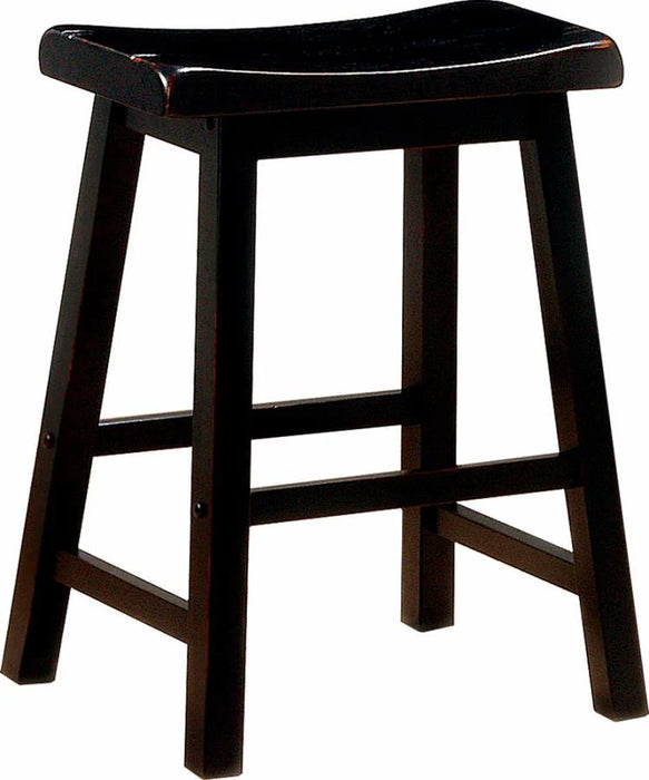 Counter height stool, black finish, 24 inch seat height NEW CO-180019