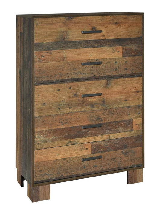 Sidney rustic pine finish bed twin NEW CO-223141T