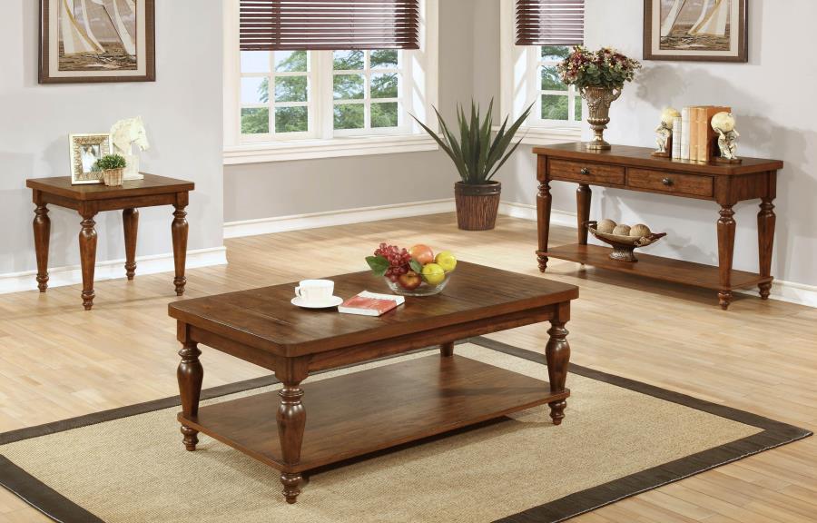 CLEARANCE 50% OFF Rustic brown square end table NEW CO-703577