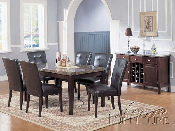 TOP ONLY Danville dining table black marble AC-07058