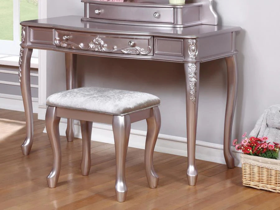 Caroline vanity desk metallic lilac NEW CO-400896-SO