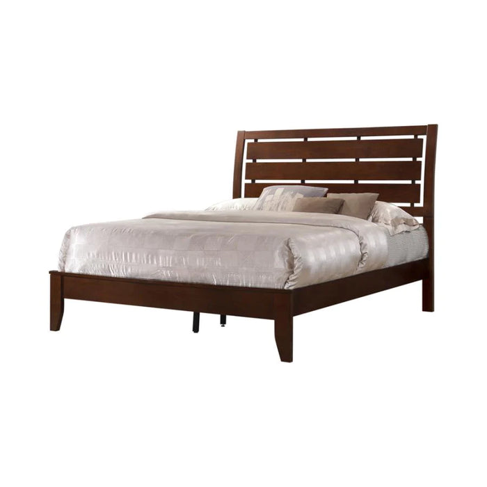 Serenity panel bed mod rich merlot queen NEW CO-201971Q
