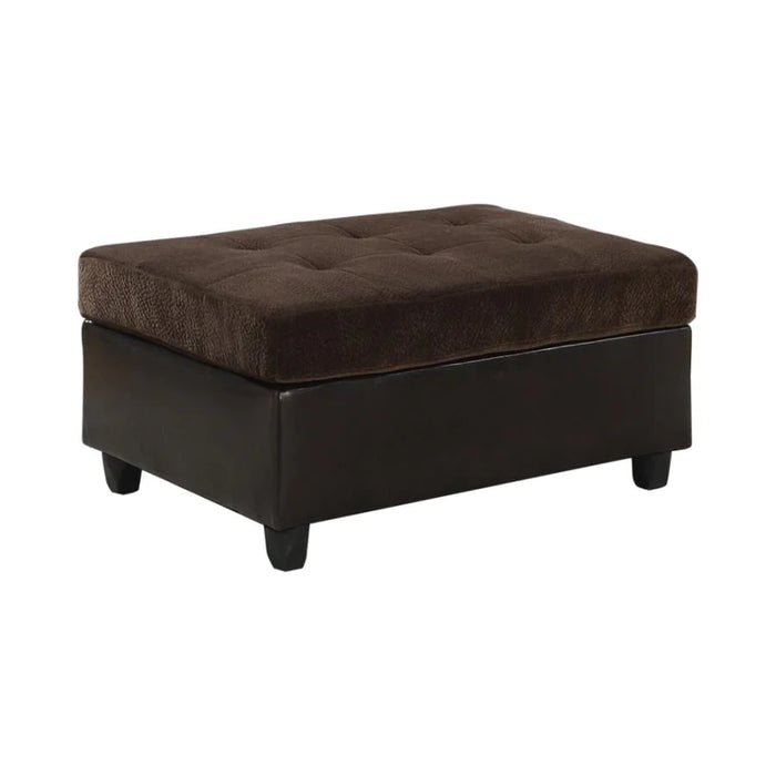 Mallory chocolate velvet sectional ottoman NEW CO-505646