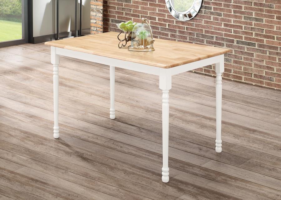 Dining table white/natural finish NEW SPECIAL ORDER CO-4147