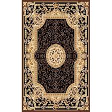 Persian Weavers Concord 314 rectangular black rug 4x6 PW-KG314BK4x6