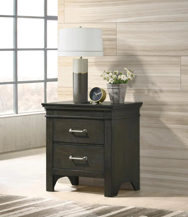 Newberry nightstand bark wood grey/gray NEW CO-205432