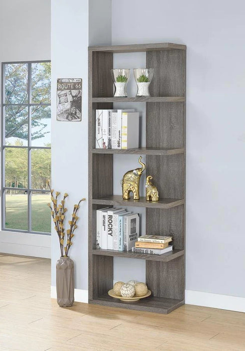 Bookcase weathered grey/gray NEW CO-800553