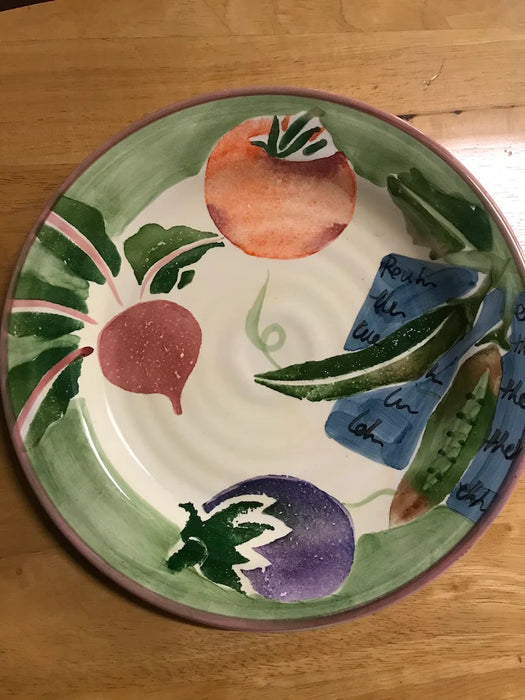 Vegetable garden designed plates dinnerware 19034