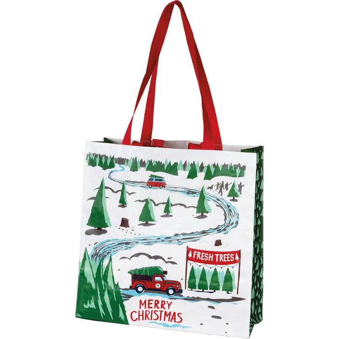 Market Tote - Truck & Tree Primitives by Kathy NEW PK-102779