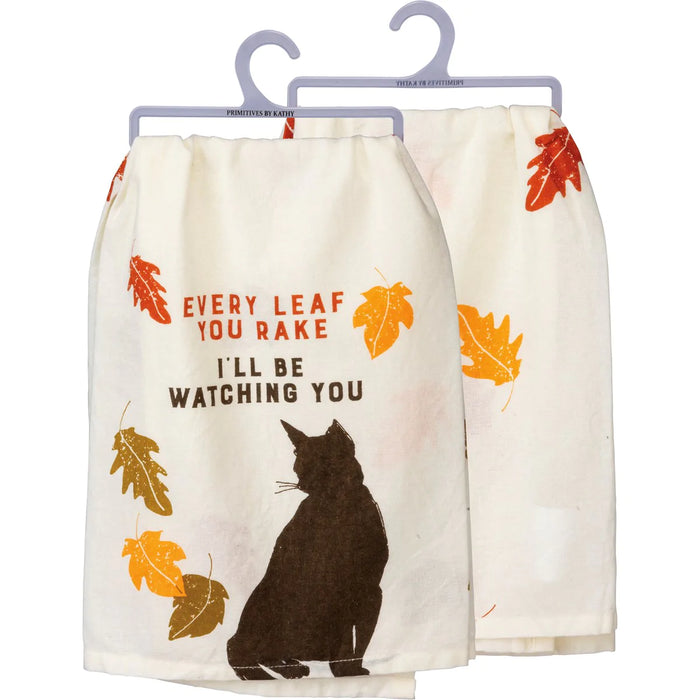 Dish Towel - Watching You Cat Primitives by Kathy NEW PK-103926