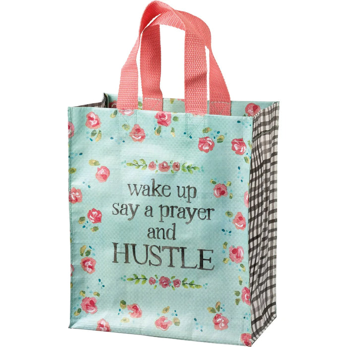 Daily tote bag - Wake Up, Say a Prayer, Hustle Primitives by Kathy NEW PK-105996