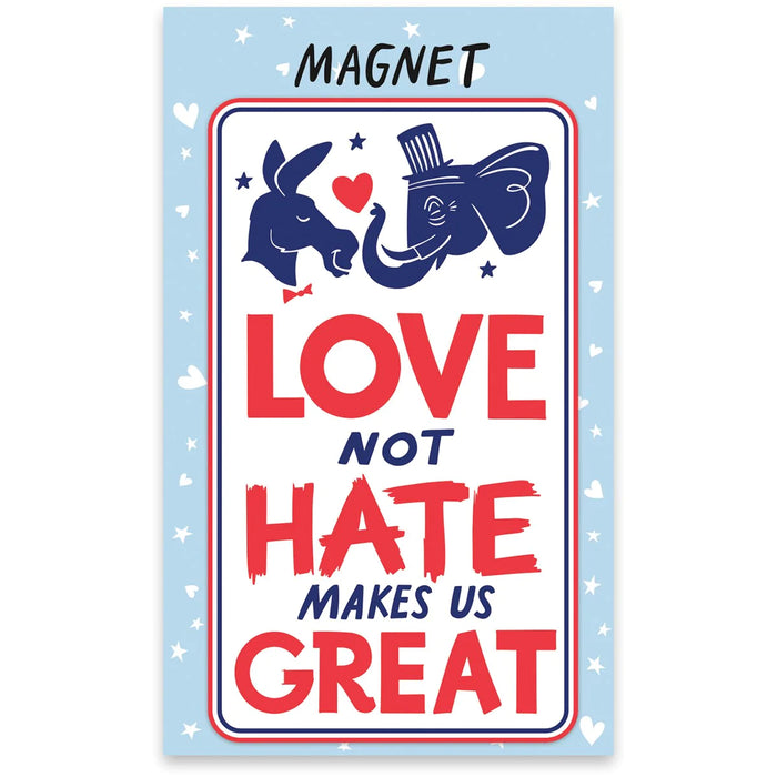 Memo holder magnet - Love Not Hate Primitives by Kathy NEW PK-107362