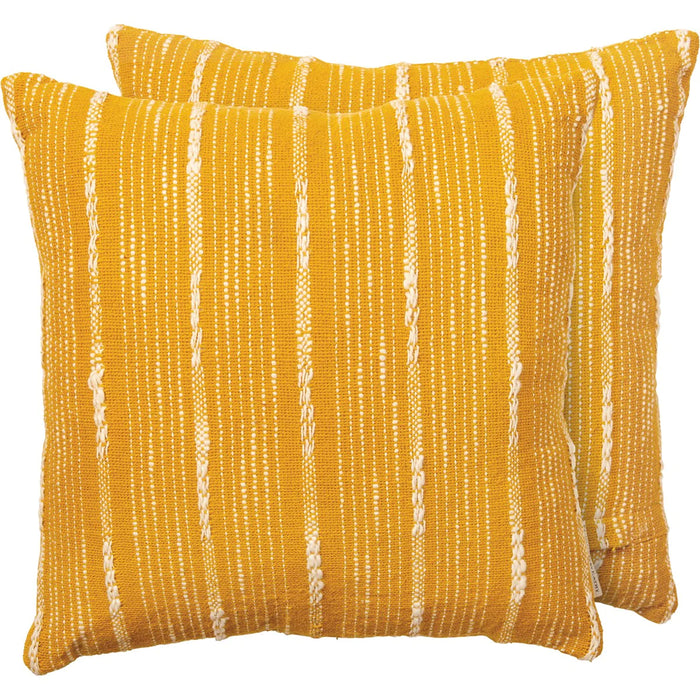 Pillow - Saffron Dobby mustard yellow Primitives by Kathy NEW PK-107895