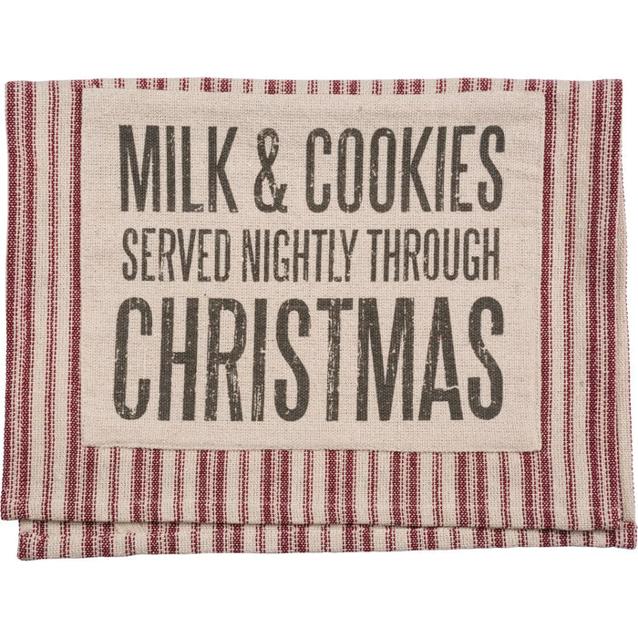 Dish Towel - Milk & Cookies Primitives by Kathy NEW PK-24577