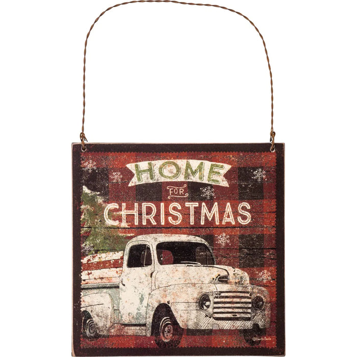 Christmas Ornament - Home For Christmas Primitives by Kathy NEW PK-32848