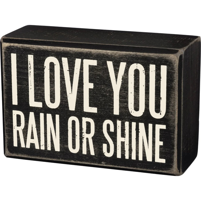Box Sign - Rain Or Shine Primitives by Kathy NEW PK-35173