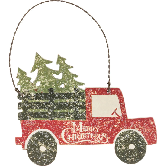 Christmas Ornament - Tree Truck Primitives by Kathy NEW PK-36073