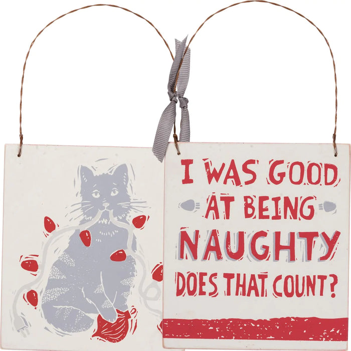 Christmas Ornament - Being Naughty Primitives by Kathy NEW PK-37220