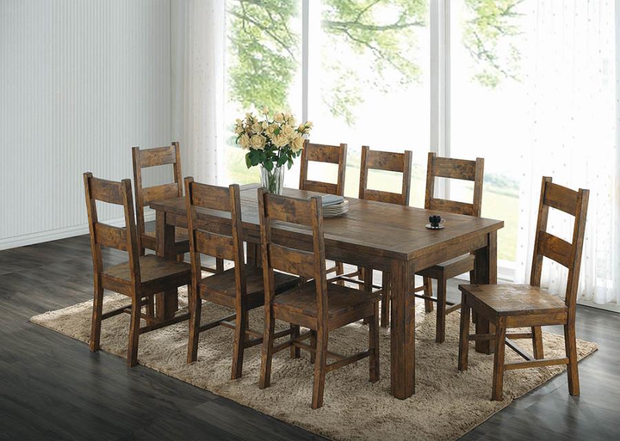 Coleman dining table 8 chairs Shaker style 9pc set NEW CO-107041-S9