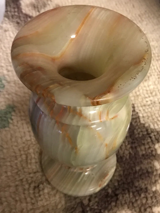 Marble glass vase 23077