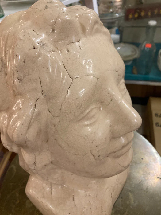 Ceramic sculpture head and bust decor 19792