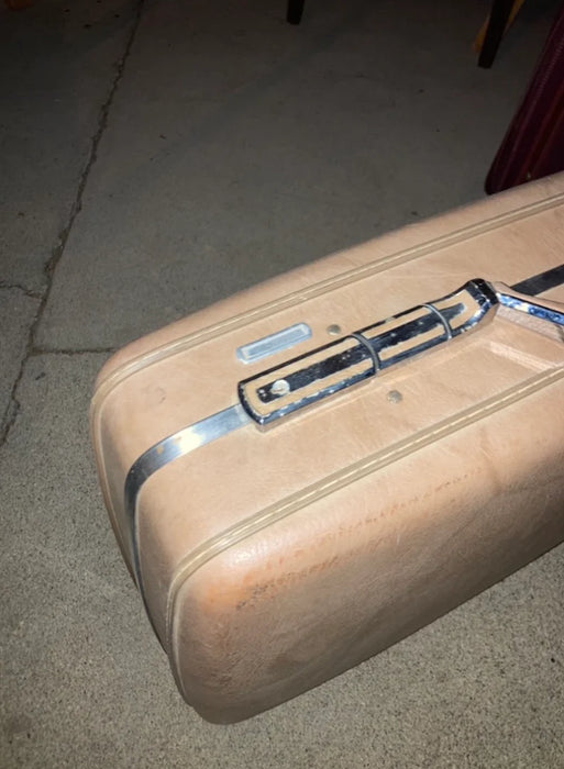 Tan suitcase 23214