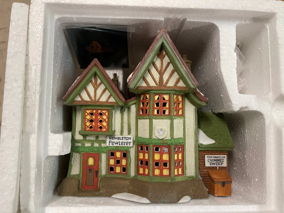 Heritage Village Collection Pewterer/Chiminey Sweep lighted decor 23145