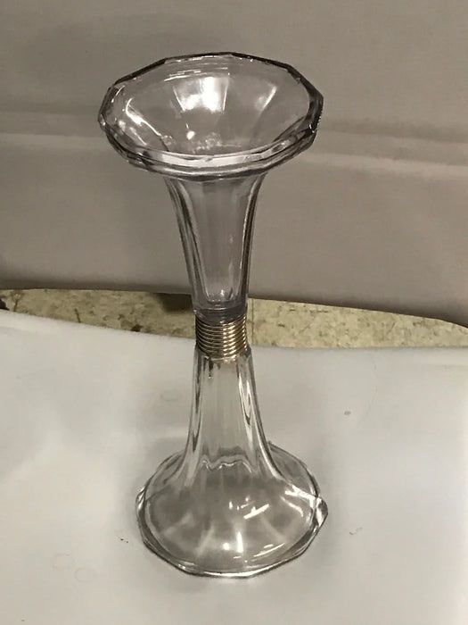 Purple/clear reversible sided vintage vase 23282